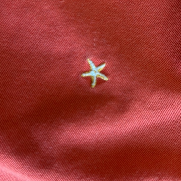 J CREW Coral Shorts Cotton classic twill chino weathered with embroidered stars - Picture 5 of 10